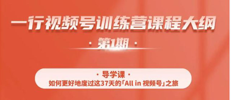 （1509期）视频号特训营，从零启动视频号30天，全营变现5.5万元【价值799元】无水印-副业库