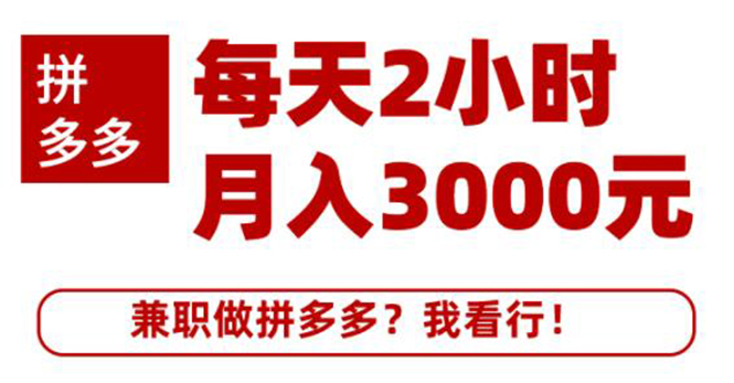 （1864期）搜外网·拼多多副业课程，每天2小时月入3000元 学习这门课程真的能赚钱-副业库