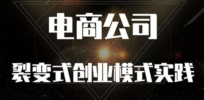 （2562期）《电商公司裂变式创业模式实践》开拓更多项目 赚更多的钱-副业库