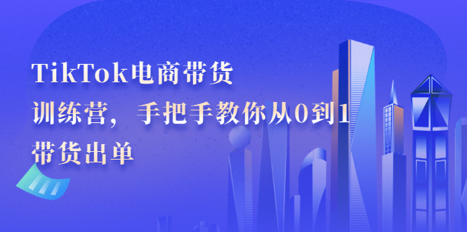 （2172期）TikTok电商带货训练营，手把手教你从0到1带货出单-副业库