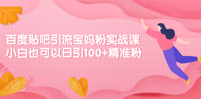 （2149期）百度贴吧引流宝妈粉实战课，小白也可以日引100+精准粉【视频课程】-副业库
