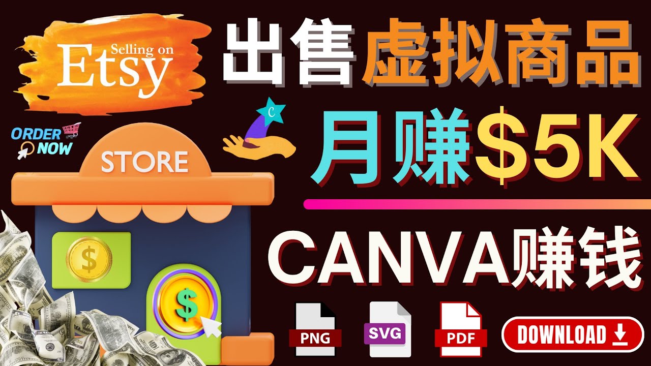 （4243期）通过Etsy出售Canva模板，操作简单，收益高，月赚5000美元-副业库