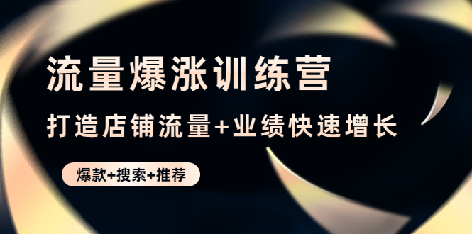 （4487期）流量爆涨训练营：打造店铺流量+业绩快速增长 (爆款+搜索+推荐)-副业库