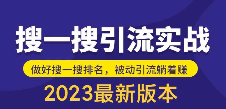 （5643期）外面收费980的最新公众号搜一搜引流实训课，日引200+-副业库