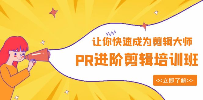 （6131期）PR进阶剪辑培训班，让你快速成为剪辑大师 12节视频课程+素材！-副业库