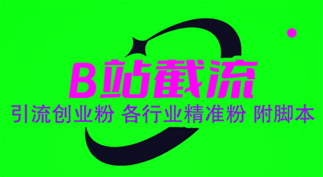 （6133期）B站截流 引流创业粉 各行业精准粉 附脚本-副业库