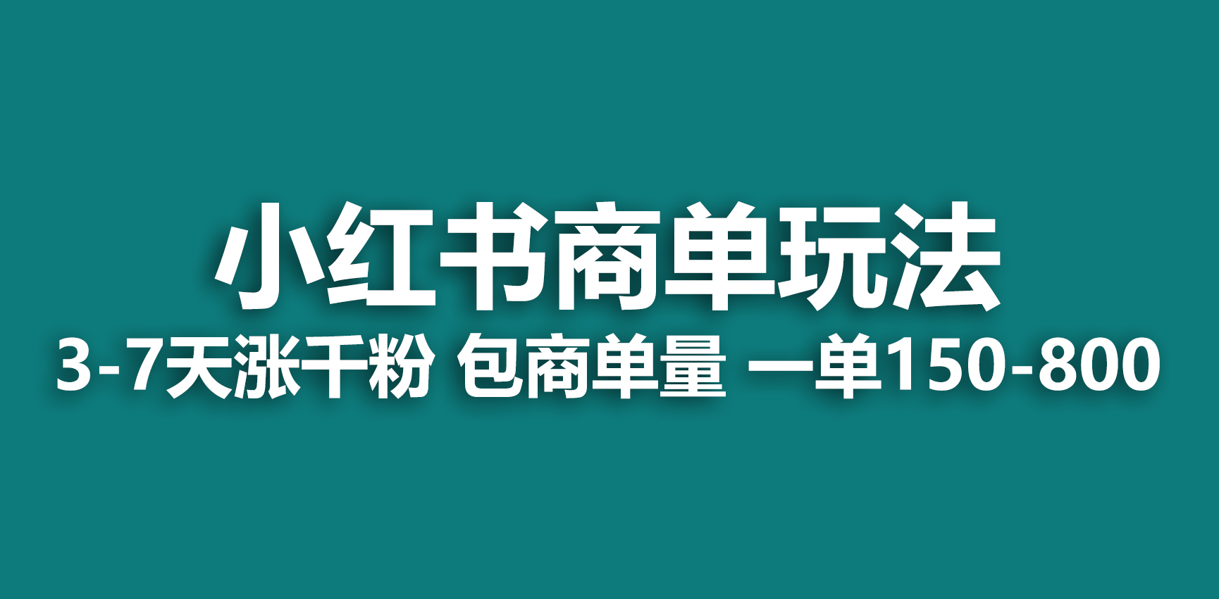（6698期）小红书商单玩法，一周破千粉，商单接到手软，一单150-800-副业库