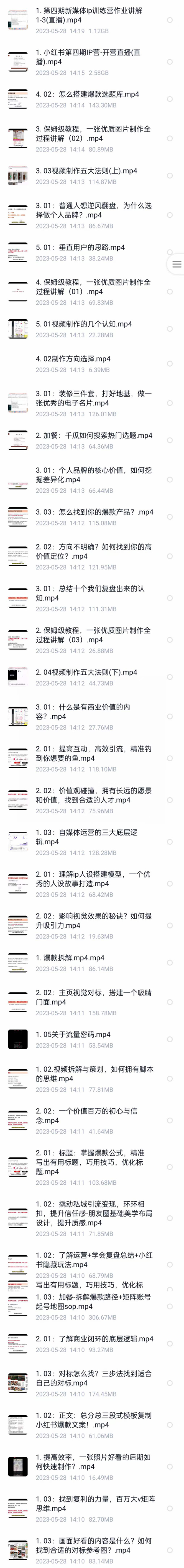 图片[2]-（7413期）自媒体-成长IP训练营【第4期】：带你从0到1跑通小红书-闭环（39节）-副业库