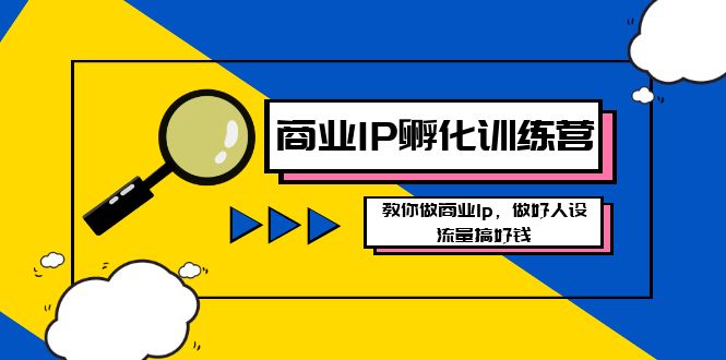 （8539期）商业IP-孵化训练营新版，教你做商业Ip，做好人设，流量搞好钱-副业库