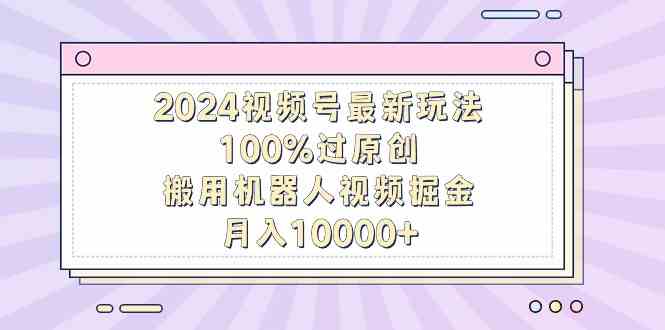 （9151期）2024视频号最新玩法，100%过原创，搬用机器人视频掘金，月入10000+-副业库