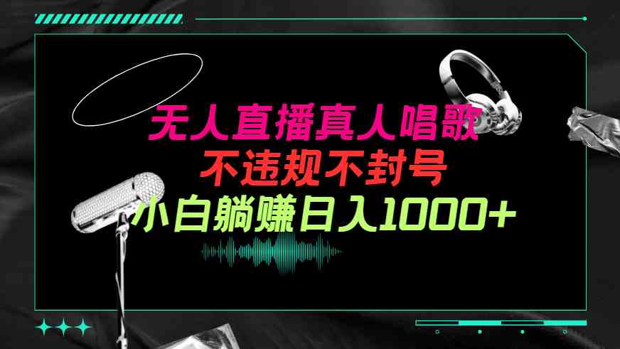 （9622期）抖音24小时无人直播音乐，不违规，不封号纯撸音浪，小白实操当天日入1000+-副业库