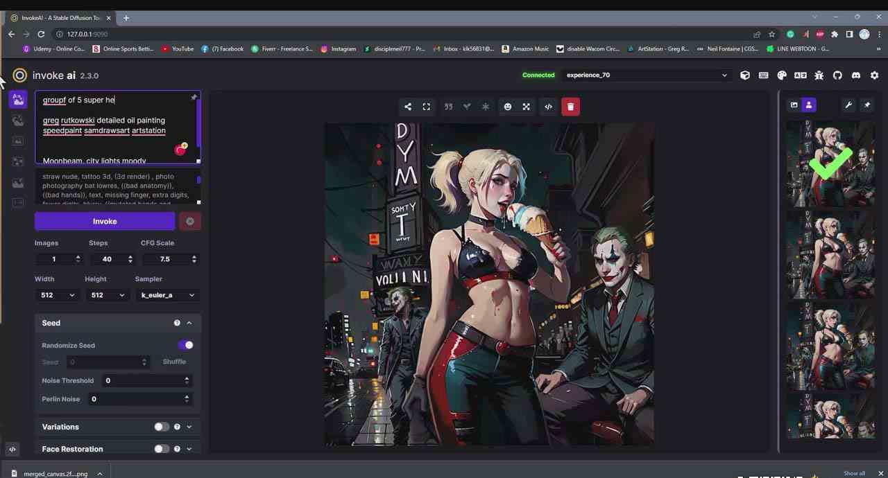 图片[5]-（9760期）Invoke AI 绘画教程-零基础创作可以销售的完美插图-49节-中英字幕-副业库