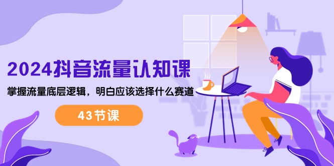 （10713期）2024抖音流量·认知课：掌握流量底层逻辑，明白应该选择什么赛道 (43节课)-副业库