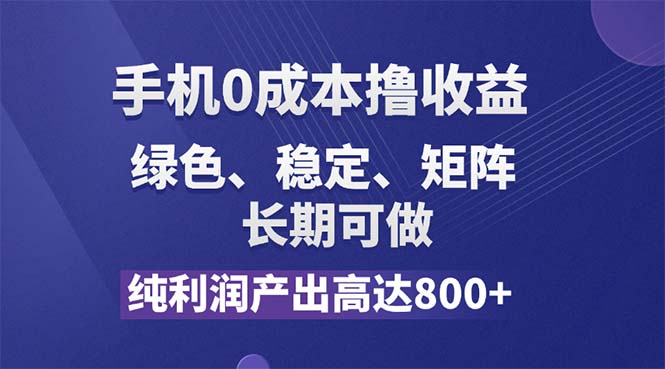 （11976期）纯利润高达800+，手机0成本撸羊毛，项目纯绿色，可稳定长期操作！-副业库