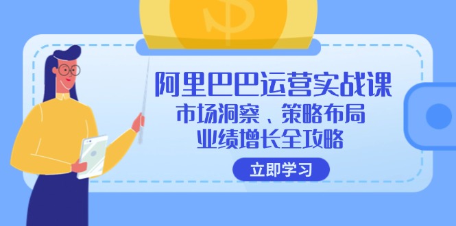 （12385期）阿里巴巴运营实战课：市场洞察、策略布局、业绩增长全攻略-副业库