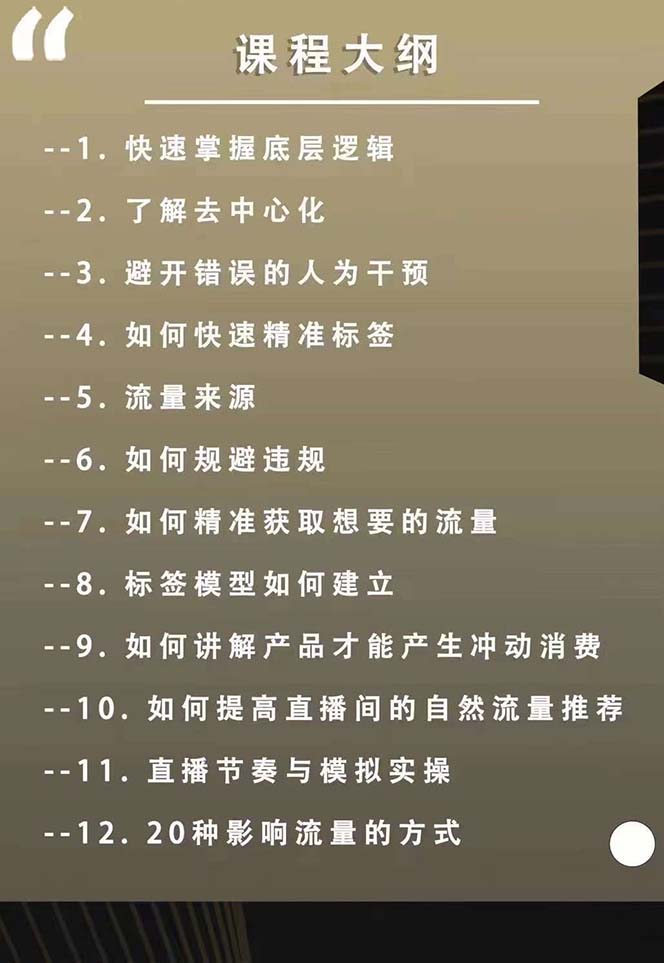 图片[2]-（12094期）主播运营【8月新课】拉爆自然流，做懂流量的主播新规政策下，自然流破…-副业库
