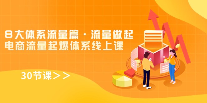 8大体系流量篇·流量做起，电商流量起爆体系线上课（30节课）-副业库