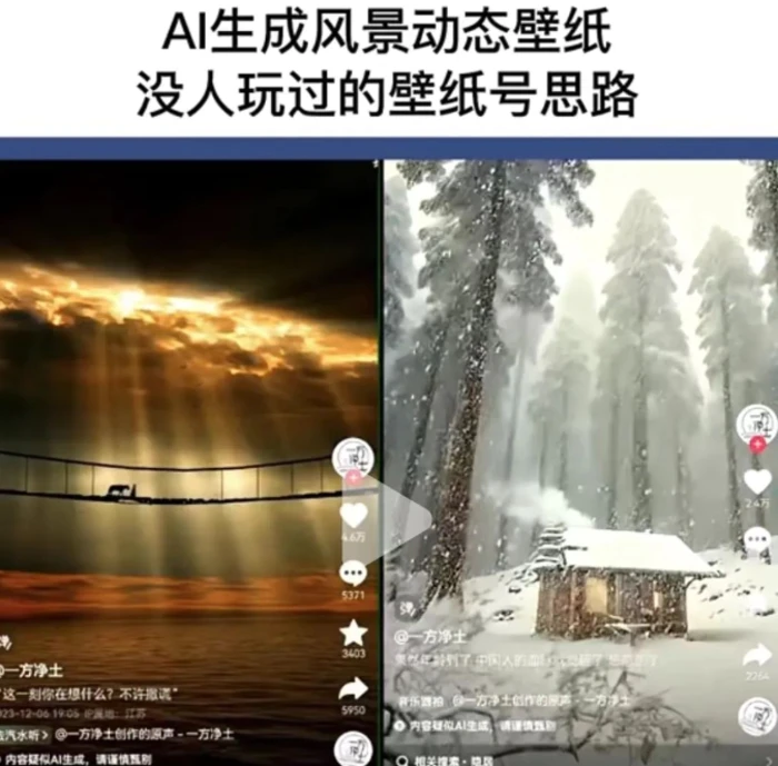 图片[2]-AI风景号7天涨粉10W，小白也能1分钟掌握的视频制作教程-副业库