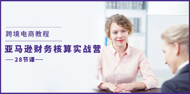 跨境电商教程：亚马逊财务核算实战营（28节课）-副业库