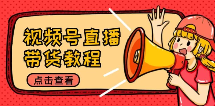 视频号直播带货教程：选品思路与话术拆解/掌握多种带货套路/提升直播效果-副业库