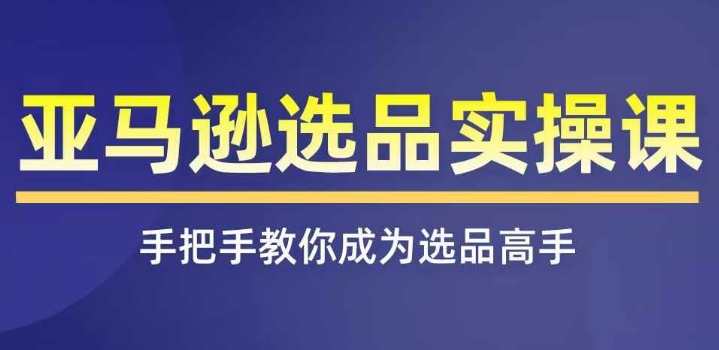 亚马逊选品实操课程，快速掌握亚马逊选品的技巧，覆盖亚马逊选品所有渠道-副业库