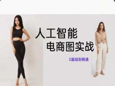 人工智能SD电商图实战，ai绘图0基础到精通-副业库