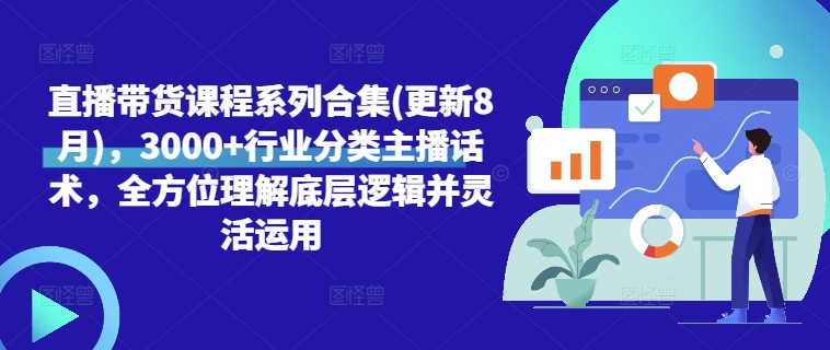 直播带货课程系列合集(更新8月)，3000+行业分类主播话术，全方位理解底层逻辑并灵活运用-副业库