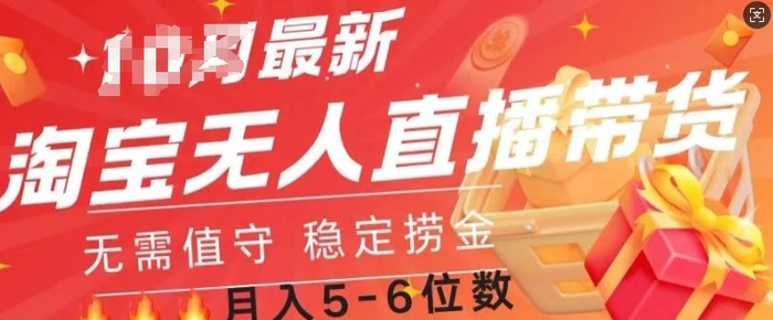 淘宝无人直播撸金，无需值守，全自动月入过W-副业库