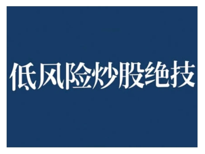 2024低风险股票实操营，低风险，高回报-副业库