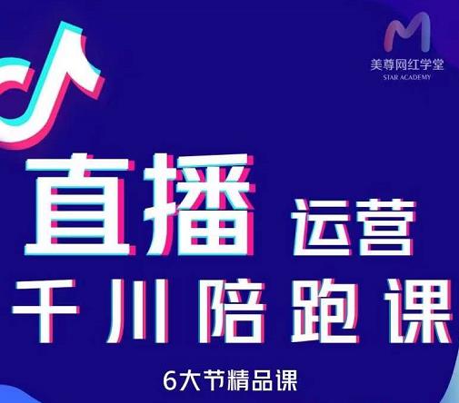美尊-抖音直播运营千川系统课：直播​运营规划、起号、主播培养、千川投放等-副业库