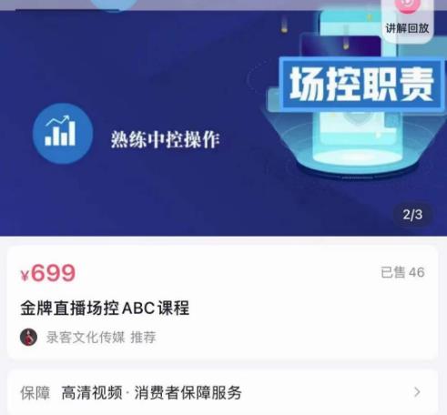 大果文化·金牌直播场控ABC课，复制直接间，场控如何带出百万级主播-副业库