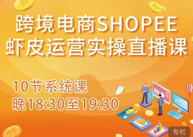 跨境电商Shopee虾皮运营实操直播课，从零开始学，入门到精通（10节系统课）-副业库