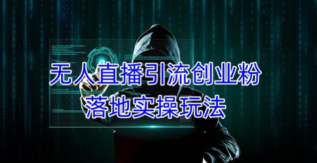 外面收费3980的无人直播引流创业粉落地实操玩法，单日引100+精准创业粉-副业库