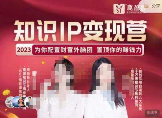 鹿盈盈-知识IP变现实操营，​普通人可复制的知识产品落地实操课，​带你打通知识IP变现底层逻辑-副业库