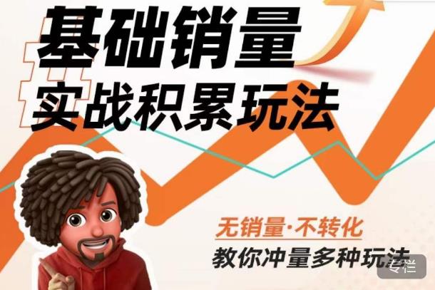 内功丨淘系基础销量实战积累玩法，无销量·不转化，教你冲量多种玩法-副业库