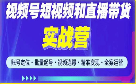 2023最新微信视频号引流和变现全套运营实战课程，小白也能玩转视频号短视频和直播运营-副业库