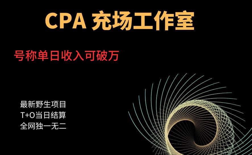 cpa充场工作室，号称单日收入10000+（揭秘）-副业库