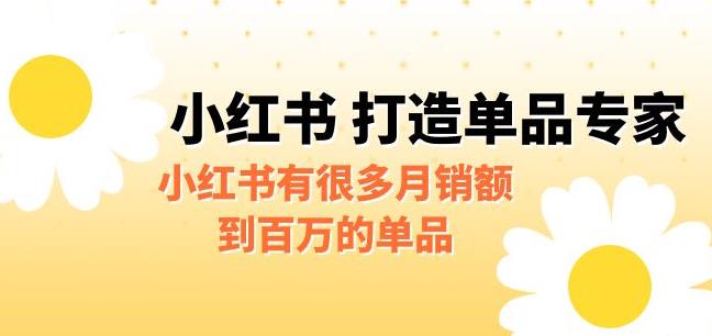 某公众号付费文章《小红书打造单品专家》小红书有很多月销额到百万的单品-副业库