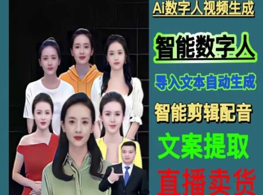 伍老师Ai数字人快速剪辑制作以及变现视频课-副业库