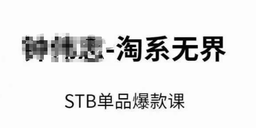 淘系无界STB单品爆款课（2024），付费带动免费的核心逻辑，万相台无界关键词推广/精准人群的核心-副业库