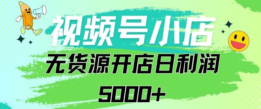 视频号无货源小店从0到1日订单量千单以上纯利润稳稳5000+-副业库