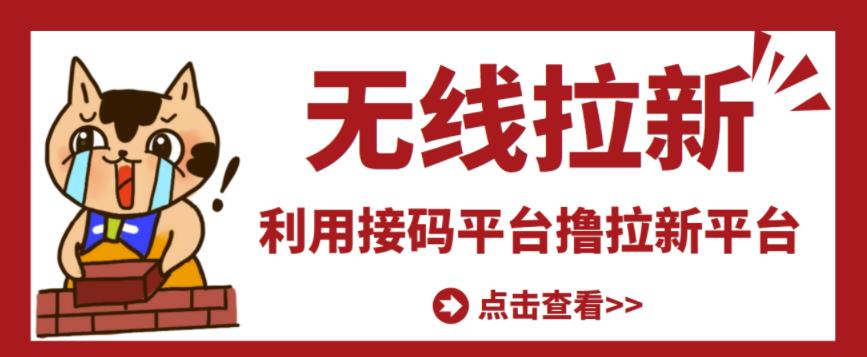 最新接码无限拉新项目，利用接码平台赚拉新平台差价，轻松日赚500+-副业库