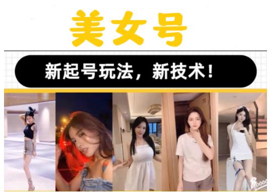 2023抖音快手短视频美女号课程制作玩法教程，美女号搬运新起号玩法，新技术（素材+教程）-副业库