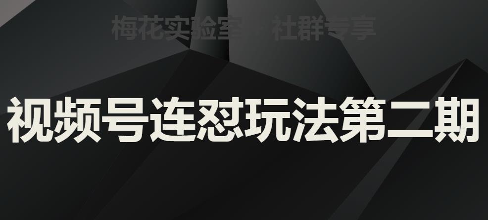 梅花实验室社群视频号连怼玩法第二期，实操讲解全部过程-副业库