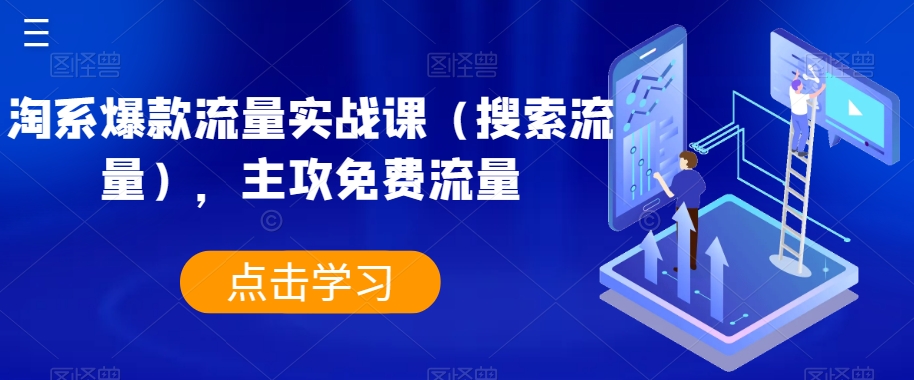 淘系爆款流量实战课（搜索流量），主攻免费流量-副业库