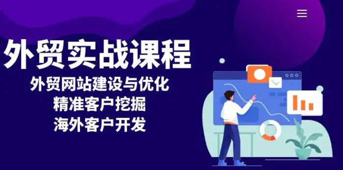 外贸实战课程：外贸网站建设与优化，精准客户挖掘，海外客户开发-副业库