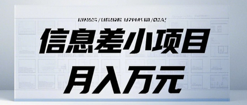 信息差小项目：国内外视频代下载，项目操作简单零成本零门槛月入过万-副业库