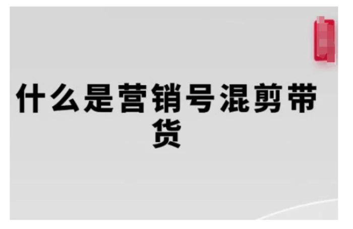 营销号混剪带货，从内容创作到流量变现的全流程，教你用营销号形式做混剪带货-副业库