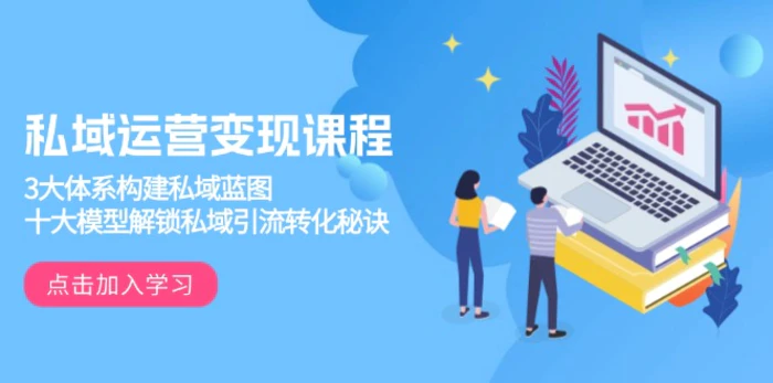 （13953期）私域运营变现课程，3大体系构建私域蓝图，十大模型解锁私域引流转化秘诀-副业库