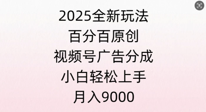 视频号创作者分成计划之情感赛道，多平台发布，多份收益-副业库